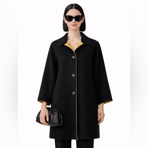 ANOUK - Minimalist Wool-blend Coat